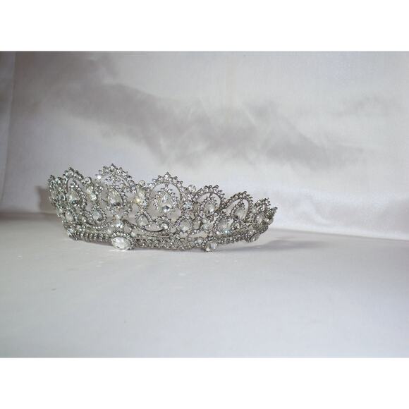 Rhinestone bridal tiara, prom Quenceanera princess party birthday crown, tiara main image 7